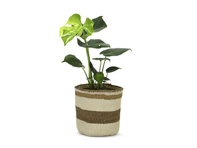 Kenyan Planter Basket - Natural #6